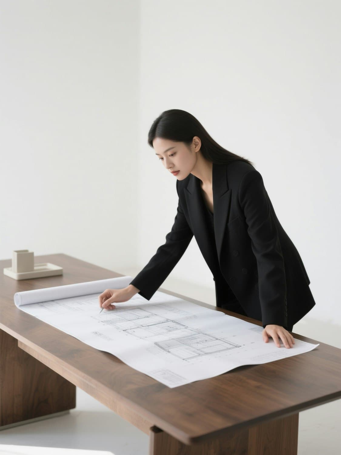 Reviewing kitchen drawings before the build begins